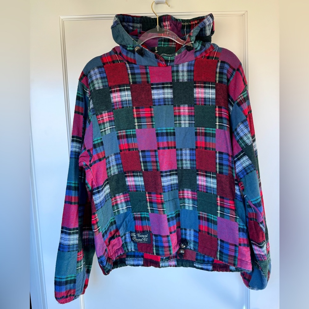 Vermont Flannel Co. | adjustable hoodie | luxury patchwork